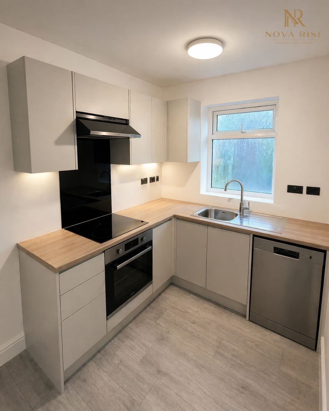 Bathroom to Kitchen Conversion in Chelsea, completed by Nova Rise Construction London