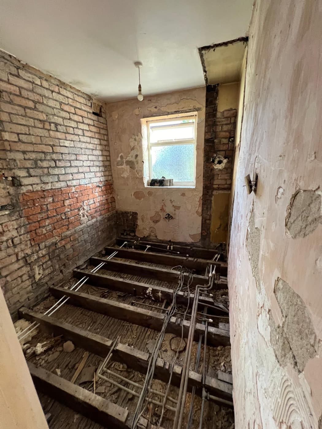 Bathroom to Kitchen Conversion in Chelsea, before renovation