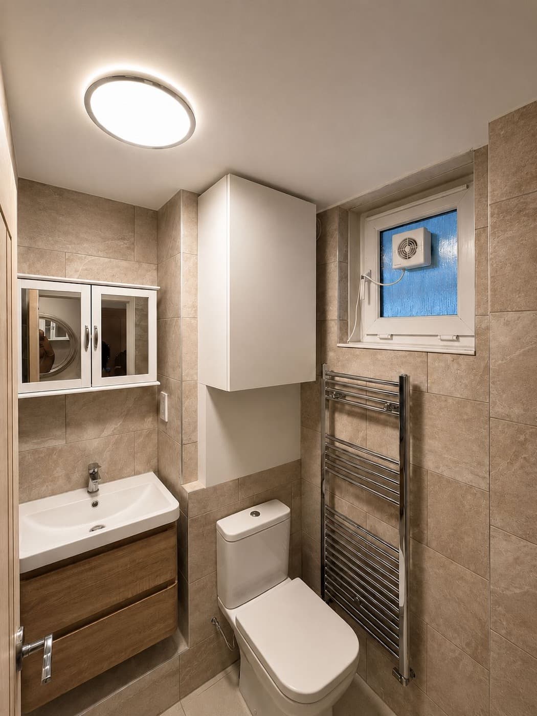 Compact Bathroom after