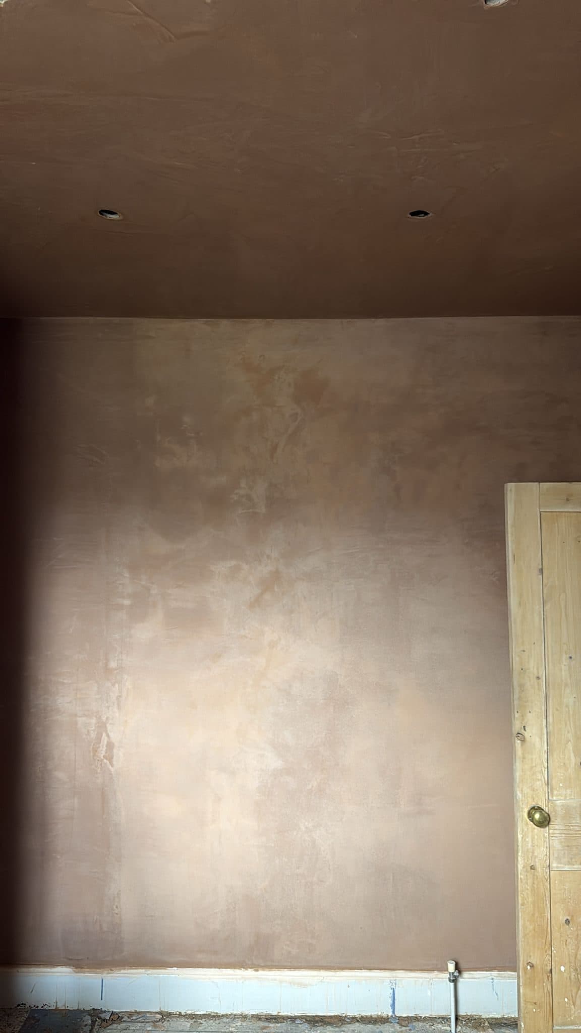 Kitchen Renovation in Tooting: A plastered wall, ready for decoration