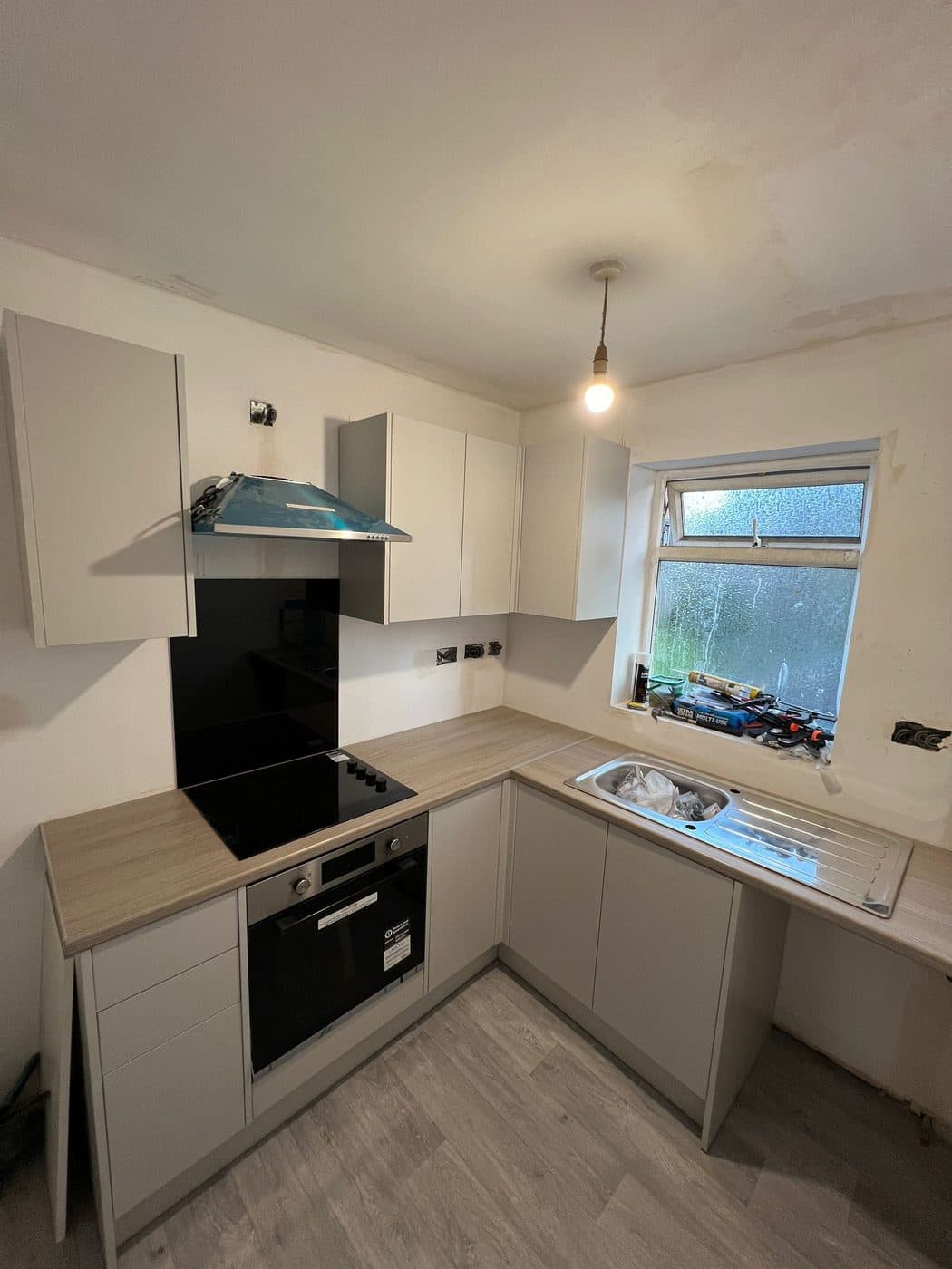 Bathroom to Kitchen Conversion after